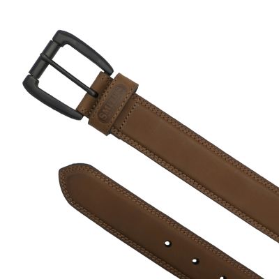 Image showing  Crazy Horse Leather Made in the USA Belt with Double Stitch