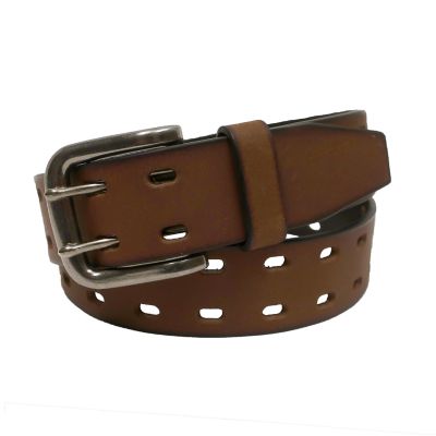 Image showing  Made In USA Double Perf Rugged Leather Work Belt, 17097 001 34/36