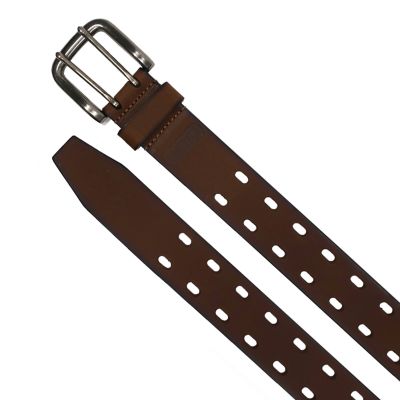 Image showing  Made In USA Double Perf Rugged Leather Work Belt, 17097 001 34/36