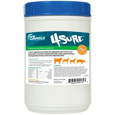 Sunglo 4 Sure Show Feed Supplement, 3 lb.