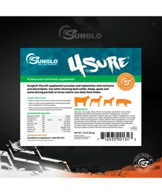 Image showing  4 Sure Show Feed Supplement, 3 lb.