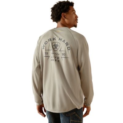 Image showing 0 th Ariat Rebar Heat Fighter Work Hard Long Sleeve T-Shirt