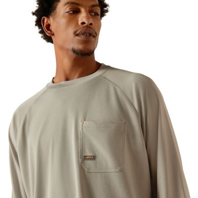 Image showing 3 th Ariat Rebar Heat Fighter Work Hard Long Sleeve T-Shirt