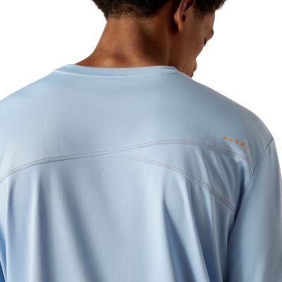 Image showing 3 th Ariat Men's Rebar Sunblocker Crew Neck Long-Sleeve T-Shirt