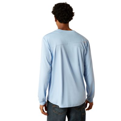 Image showing 1 th Ariat Men's Rebar Sunblocker Crew Neck Long-Sleeve T-Shirt
