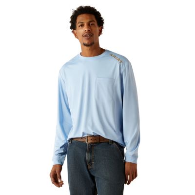 Ariat Men's Rebar Sunblocker Crew Neck Long-Sleeve T-Shirt