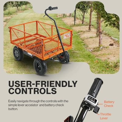 Image showing  Electric Assist Garden Cart