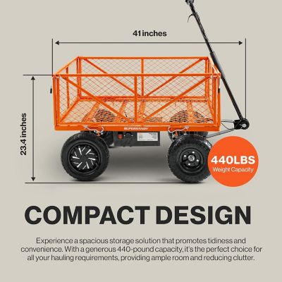 Image showing 6 th SuperHandy Electric Assist Garden Cart