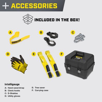 Image showing  120V Electric Portable Winch Kit with Pulling and Lifting Capability, 1,100 lb.