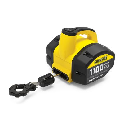 Image showing  120V Electric Portable Winch Kit with Pulling and Lifting Capability, 1,100 lb.