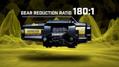 Image showing  XL 3500 lb. ATV and UTV Synthetic Rope Winch Kit