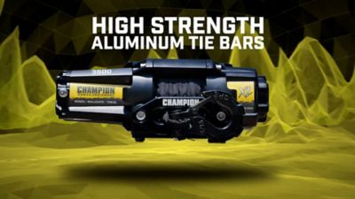 Image showing  XL 3500 lb. ATV and UTV Synthetic Rope Winch Kit