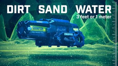 Image showing 5 th Champion Power Equipment XL 3500 lb. ATV and UTV Synthetic Rope Winch Kit