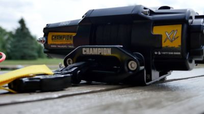 Image showing 9 th Champion Power Equipment XL 3500 lb. ATV and UTV Synthetic Rope Winch Kit