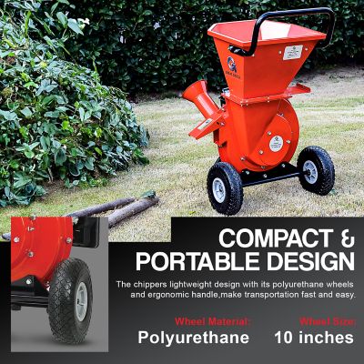 Image showing  3-in-1 Wood Chipper Shredder Mulcher