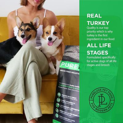 Image showing  Grain Free Holistic, High Protein, Made Turkey & Split Peas for Puppies or Highly Active Dogs