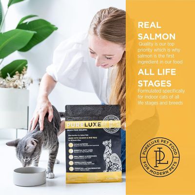 Image showing  Grain Free Holistic Indoor Cat Formula Made with Salmon & Split Peas