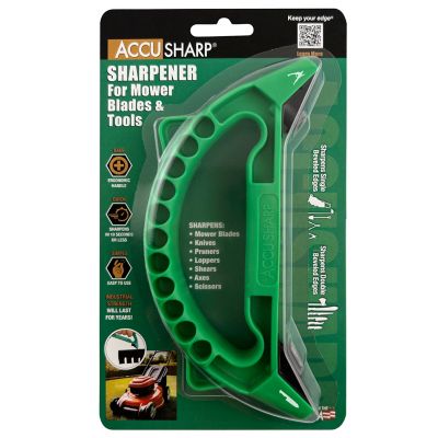 Image showing 5 th AccuSharp All-in-1 Sharpener for Lawn Mower Blades/Tools, Green