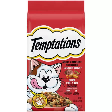 Temptations Block Party BBQ 3/6.3 lb. Dry Cat Food