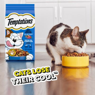 Image showing 5 th Temptations Adult Indoor/Outdoor Tempting Tuna & Chicken Recipe Dry Cat Food