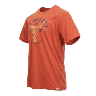 Image showing 3 th Carhartt Men's Short Sleeve Relaxed Fit Longhorn Graphic T-Shirt