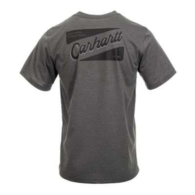 Image showing  Men's Short Sleeve Relaxed Fit Script Exclusive Logo Graphic T-Shirt