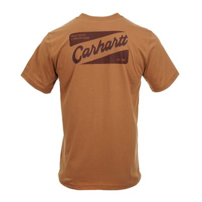 Image showing 4 th Carhartt Men's Short Sleeve Relaxed Fit Script Exclusive Logo Graphic T-Shirt