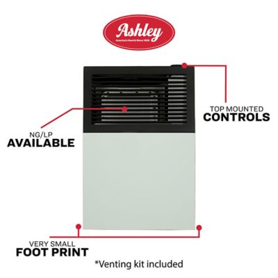 Image showing  Direct Vent Wall Heater 8,000 BTU Propane