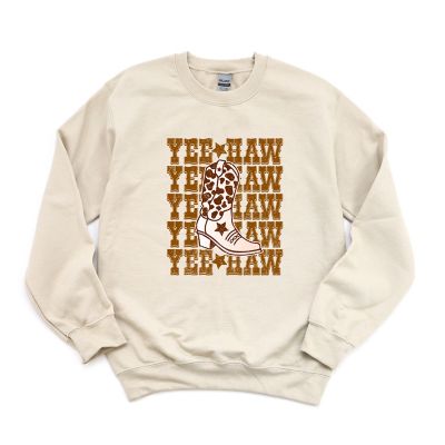 Simply Sage Market Yeehaw Boot Sweatshirt