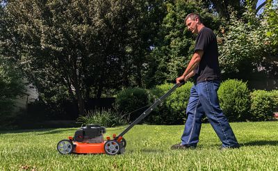 Image showing  21 in. Steel Deck Gas Lawn Mower YF21-2N1, 125cc Briggs & Stratton, 2-in-1, Push