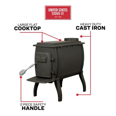 Image showing  900 sq. ft. Cast-Iron Basic Wood Stove, US1261E