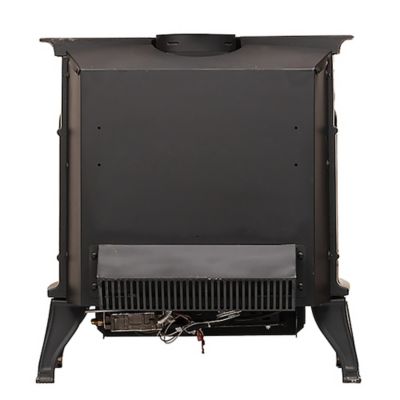 Image showing  1000 sq. ft. Dual-Fuel Direct Vent Cast-Iron Gas Stove, 23,500 BTU