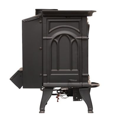 Image showing  1000 sq. ft. Dual-Fuel Direct Vent Cast-Iron Gas Stove, 23,500 BTU
