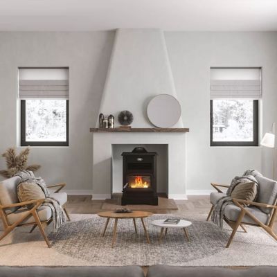 Image showing 9 th Ashley 3000 sq. ft. Wi-Fi Pellet Stove, 170 lb. Hopper Size, AP5622-W