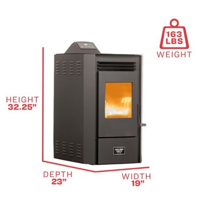 Image showing  1800 sq. ft. Wi-Fi Pellet Stove, 40 lb. Hopper Size, US5513-W
