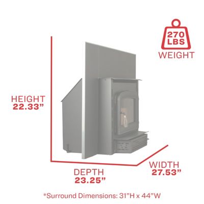 Image showing  1200 sq. ft. Wood Stove Insert, AW1820E