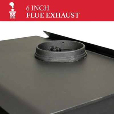 Image showing 5 th Ashley 2500 sq. ft. Pedestal Wood Stove, AW2520E-P