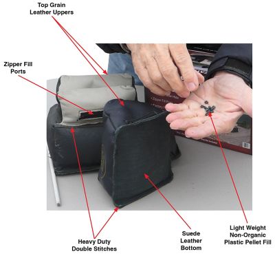 Image showing  Leather Rest Bag Rabbit Ear