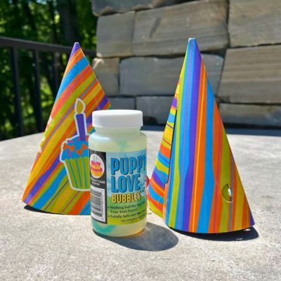 Image showing  Puppy Love Bubbles Birthday Cake Scented 2 Pack 4 oz. Bottles