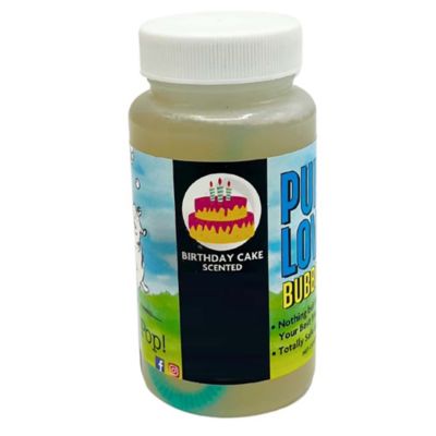 Image showing 8 th Atomic Bubbles Puppy Love Bubbles Birthday Cake Scented 2 Pack 4 oz. Bottles