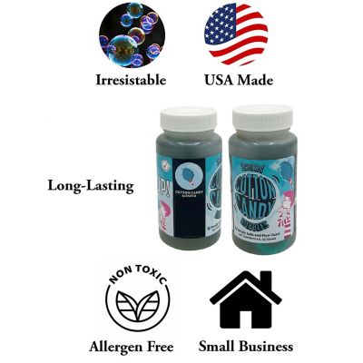 Image showing  Bubble Love Cotton Candy Scented 2 Pack 4 oz. Bottles