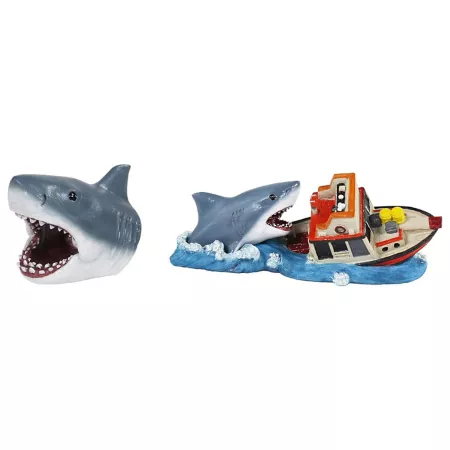 Penn-Plax Jaws Aquarium Decoration Set Aquarium Decor