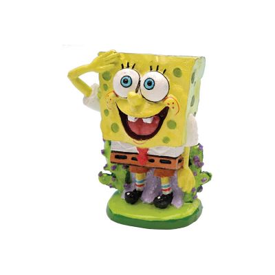 Image showing 6 th Penn-Plax Spongebob 7 Piece Aquarium Ornament Set