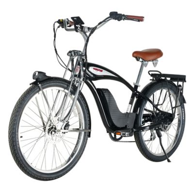 Young Electric E Classic Cruiser Electric Bike Step Over, 500W Rear Hub Motor, 48V 15Ah Black