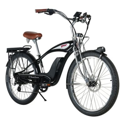 Image showing  E Classic Cruiser Electric Bike Step Over, 500W Rear Hub Motor, 48V 15Ah Black