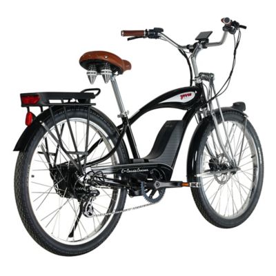 Image showing  E Classic Cruiser Electric Bike Step Over, 500W Rear Hub Motor, 48V 15Ah Black