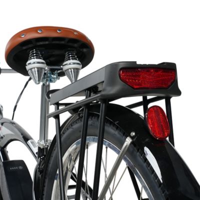 Image showing 6 th Young Electric E Classic Cruiser Electric Bike Step Over, 500W Rear Hub Motor, 48V 15Ah Black