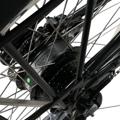 Image showing 9 th Young Electric E Classic Cruiser Electric Bike Step Over, 500W Rear Hub Motor, 48V 15Ah Black