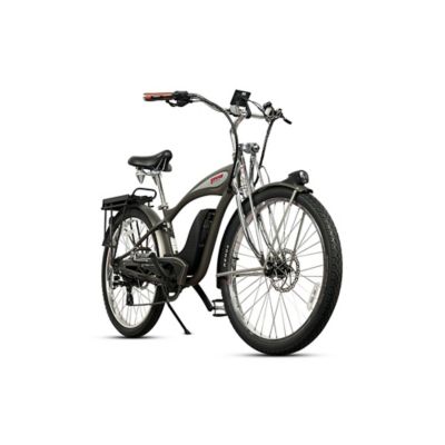 Image showing  E Classic Cruiser Electric Bike Step Over, 500W Rear Hub Motor, 48V 15Ah Matte Gun Metal 12801005MGM