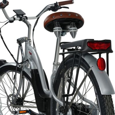 Image showing 7 th Young Electric E Classic Cruiser Electric Bike Step Over, 500W Rear Hub Motor, 48V 15Ah Matte Gun Metal 12801005MGM